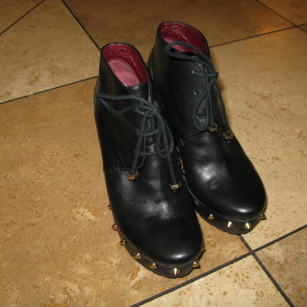 Marc Jacobs Spike Platform Boots Shoes 36.5 6.5